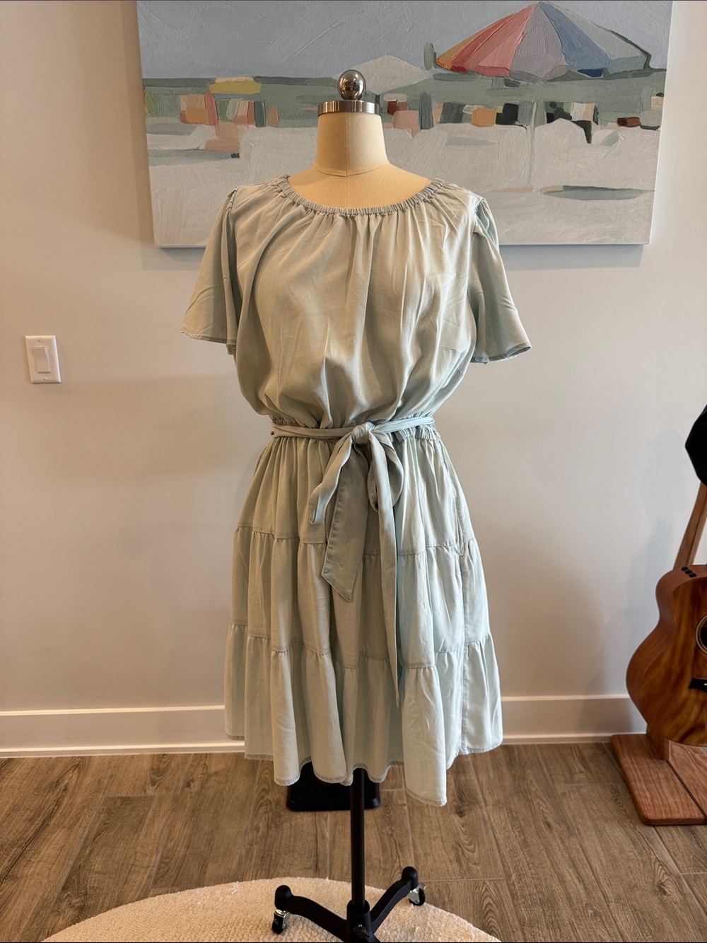 Lane Bryant Light blue Tiered like new size 16 dress